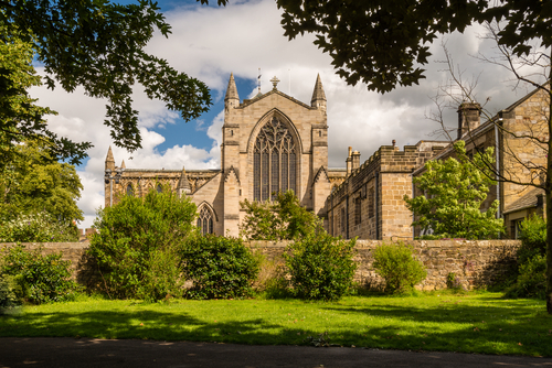 Hexham The Northumbria Market Town On The Banks Of The Tyne